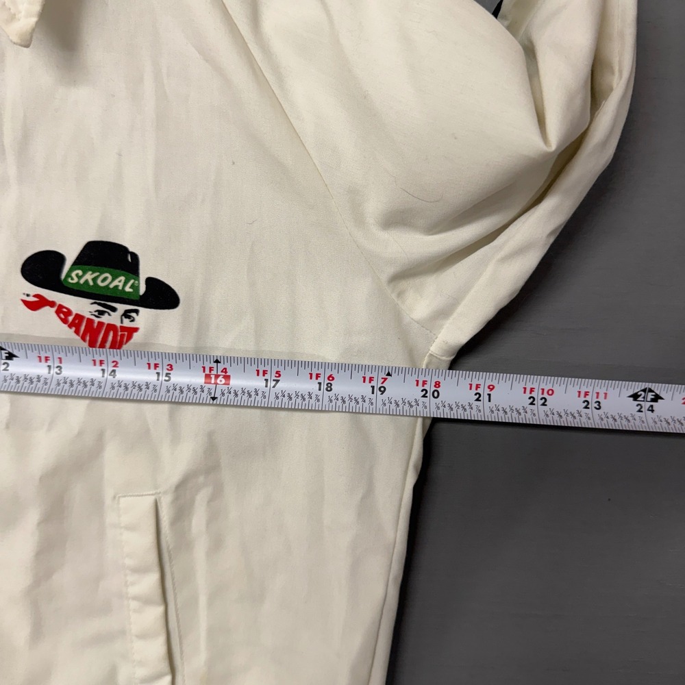 Vintage Upstream Skoal Bandit Racing Jacket White Green 80s USA Large - Picture 6 of 9